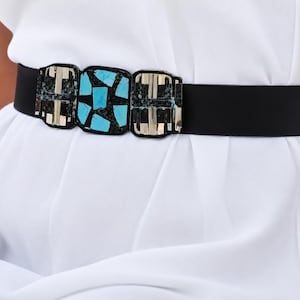 Vintage Beaded Indian Belt - Etsy display picture 2