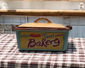 Ceramic Premium Sweet Bakery Box Vintage RARE