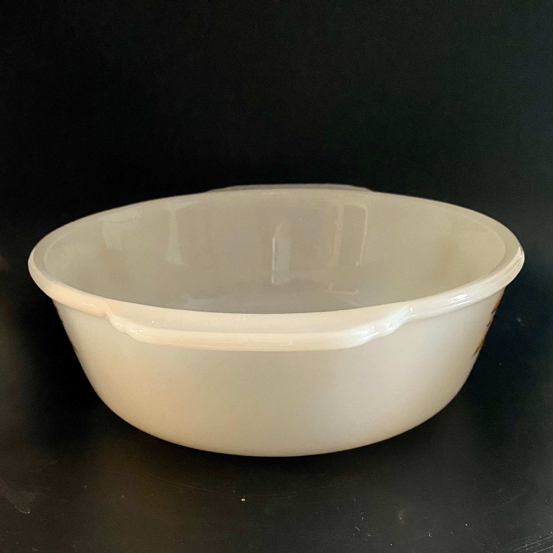 Fire King Golden Wheat Pattern Casserole Dish #446 Vintage 1
