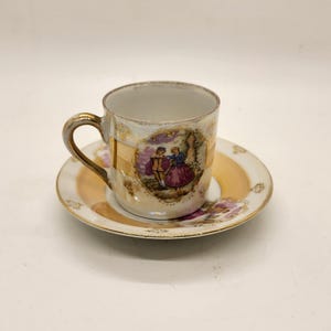 Vintage Lusterware Tea Set Japan Cup and Saucer