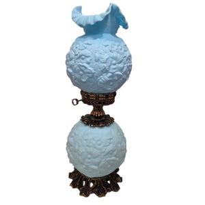 Fenton Blue Lamp - Etsy