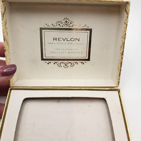 Vintage Gold Color Revlon Makeup Box Collectible