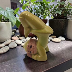 Vintage Ceramic Gilner Pixie Elf Figurine Whimsical and Fun