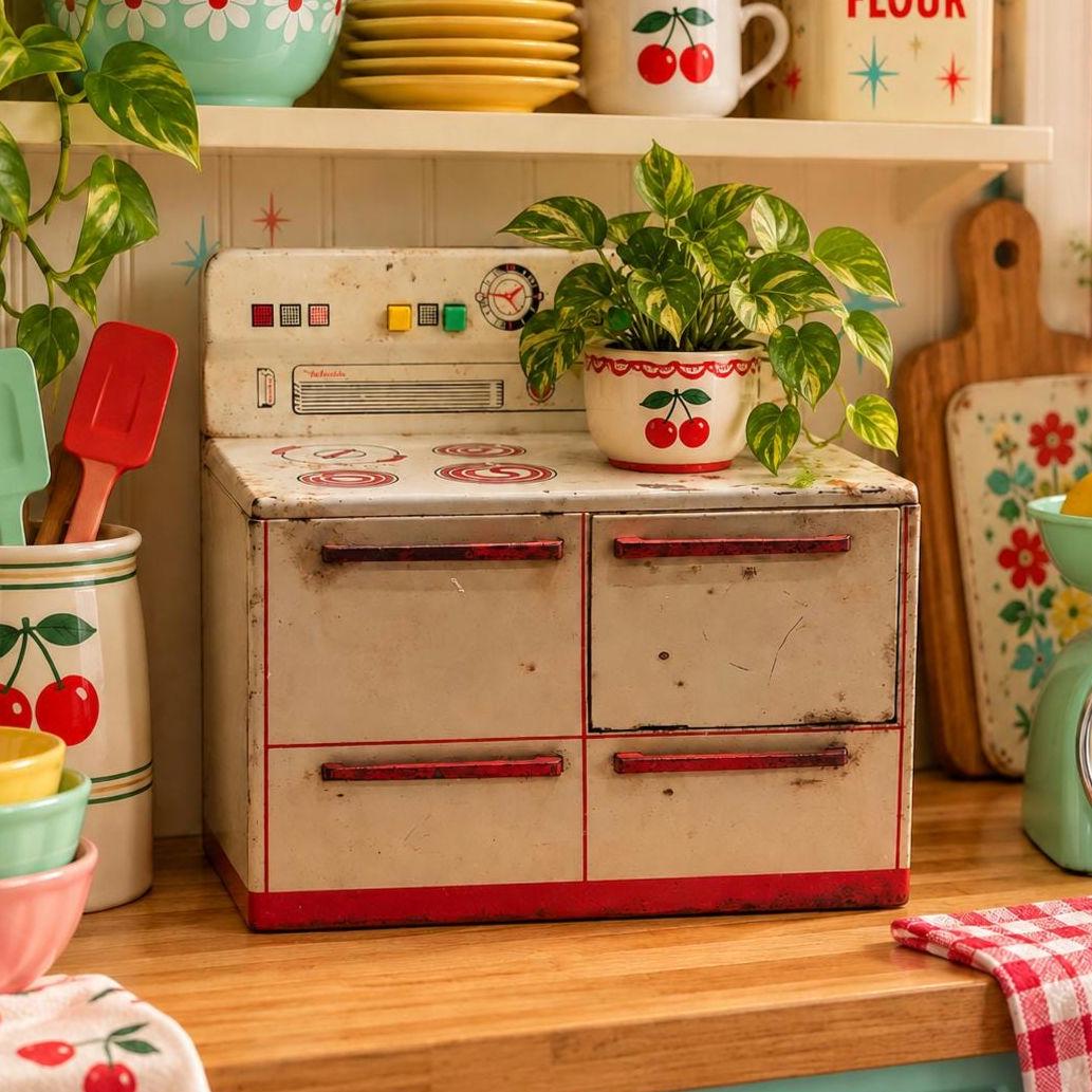 Vintage Metal Toy Kitchen - Etsy