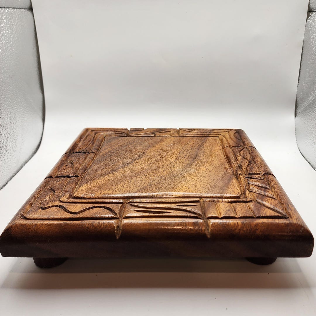 Vintage Wood Trivet Display Stand - Etsy