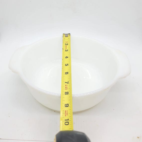 Anchor Hocking Fire King 1429 White Casserole Dish Vintage - Etsy