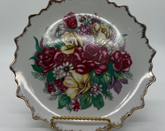 RARE Vintage Julie Sanders Cyclamen Pottery Set - Ivory Bowls