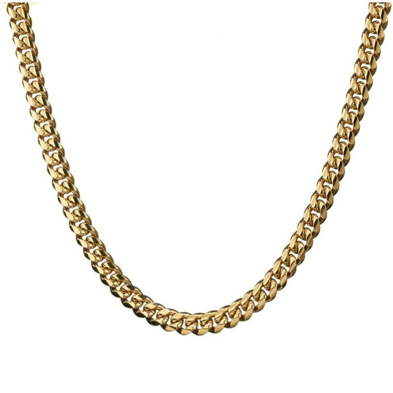18k Gold Titanium Chain 18k gold chains waterproof gold | Etsy