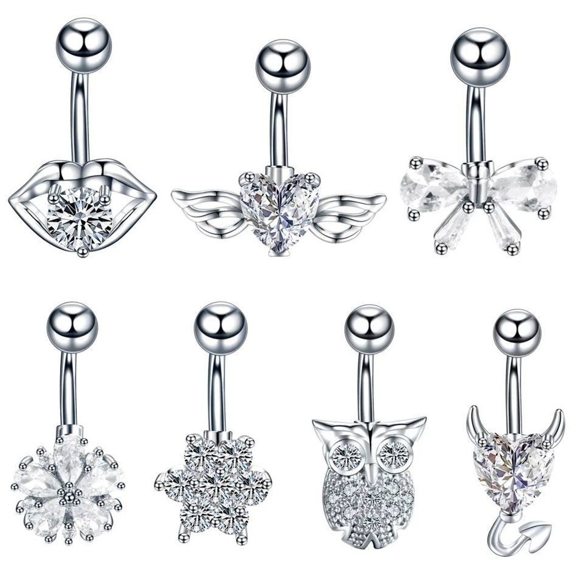 Titanium Belly Rings Naval Ring Belly Button Piercing Etsy