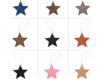 Star Christmas Ornament Leatherette Blank ~ Glowforge Supplies, Laser supplies, Ornaments  ~,xtool,omtech~