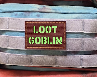 Loot Goblin Laser Cut Patch 2" x 3" , Tactical Gear,