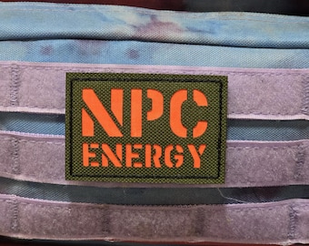 NPC Energy Laser Cut Patch 2" x 3" , Tactical Gear,