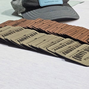 Leatherette Patches with Heat Adhesive, Rectangle 3x2 Glowforge, Laserable Leatherette, Hat Patches, Leather Patch, Iron on Patch, Blanks image 9
