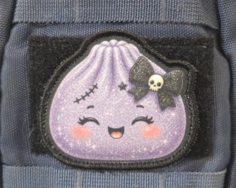 Halloween Dumpling – Iron-On, Funny Tactical Morale Patch | Custom Quote Patch | Hook & Loop Patch for Backpack, Vest, Hat, Gear