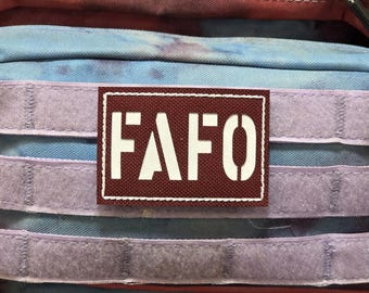 FAFO Laser Cut Patch 2" x 3" , Tactical Gear,
