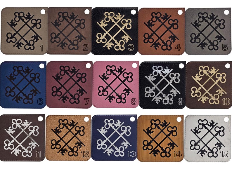 Laserable Leatherette Sheets 12x24 or 12x12 or 6x12 ~ Laser Supplies, Glowforge Supplies,xtool,omtech~ image 2