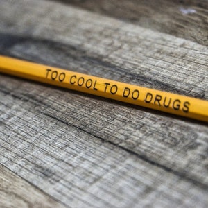 TOO COOL - Engraved Pencil