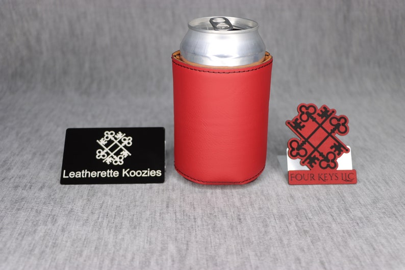 Card Cuzzies Personalized Leatherette Can Holder, ~wedding, Gifts, Gift for Dad ...