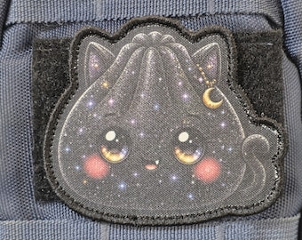 Midnight Dumpling – Iron-On, Funny Tactical Morale Patch | Custom Quote Patch | Hook & Loop Patch for Backpack, Vest, Hat, Gear