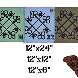 Laserable Leatherette Sheets 12x24 or 12x12 or 6x12 ~ Laser Supplies, Glowforge Supplies,xtool,omtech~ image 4