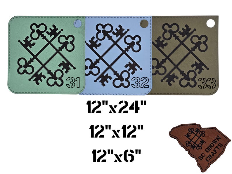 Laserable Leatherette Sheets 12x24 or 12x12 or 6x12 ~ Laser Supplies, Glowforge Supplies,xtool,omtech~ image 4