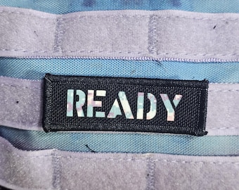Ready - Patch drôle tactique pour le moral | Patch devis personnalisé | Patch auto-agrippant pour sac à dos, gilet, chapeau, équipement