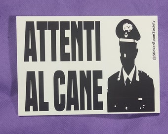 Attenti Al Cane 10 Sticker