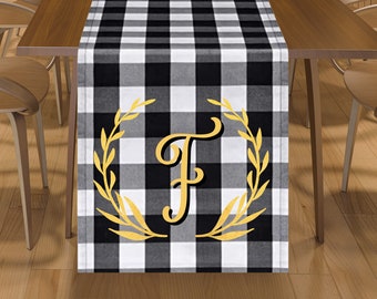 Buffalo Check Personalized Table Runner