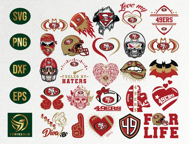 Download Bundel San Francisco 49ers svg Bundle 49ers svg Bundle nfl ...
