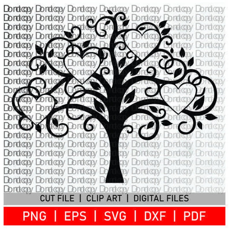 Download Family Tree Svg File For 4 Names Family Heart Tree Svgpng Dxf File Family Reunion Svg File For Circut Family Tree 4 Members Svg Prints Art Collectibles Efp Osteology Org