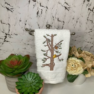 Classic Pooh Climbing Up, And Up, And Up, While Singing To Himself, Machine Embroidered Hand Towel- 100% Cotton- Straight From The Book