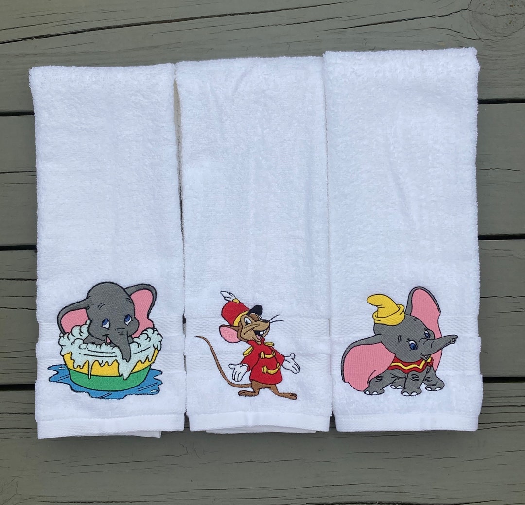 Disney's 1941 Dumbo Hand Towels 100 Cotton Hand Towel Etsy