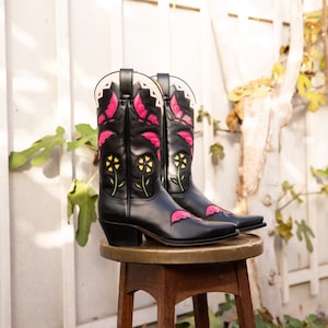 Magenta Butterfly Boots