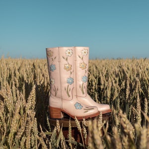 Flower Boots in Pink image 1