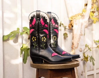 Magenta Butterfly Boots