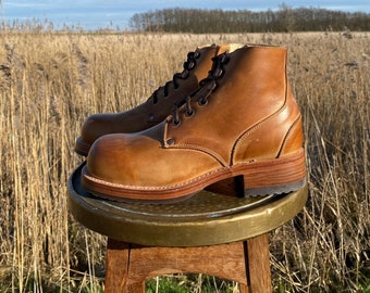 Men Ankle Work Boots Black Brown