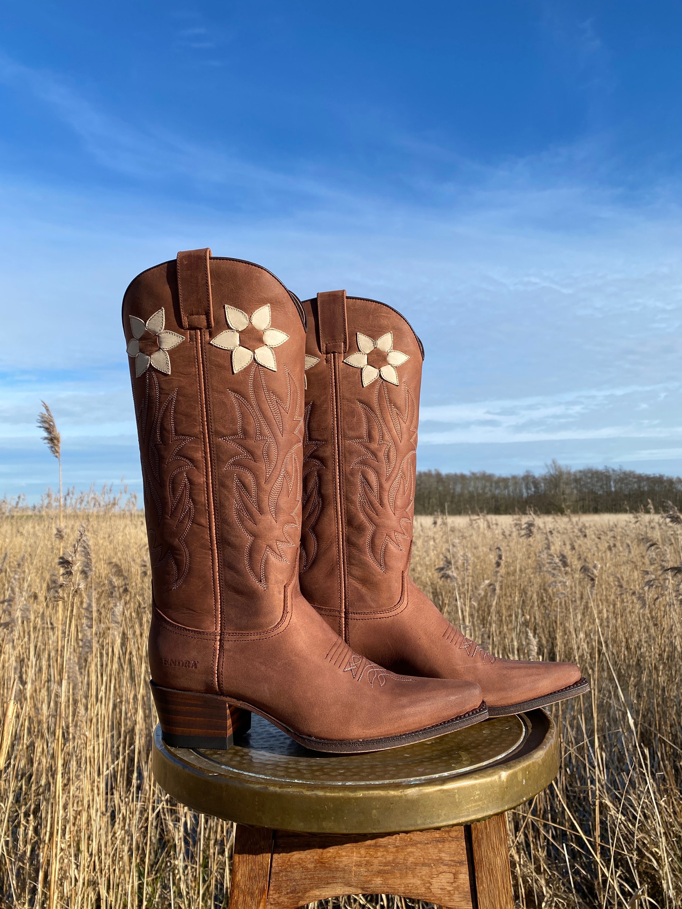 Western Floral Boots - Vintage Finished - Etsy