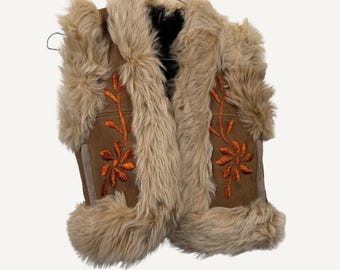 Sheepskin Kids Waistcoat Bazya