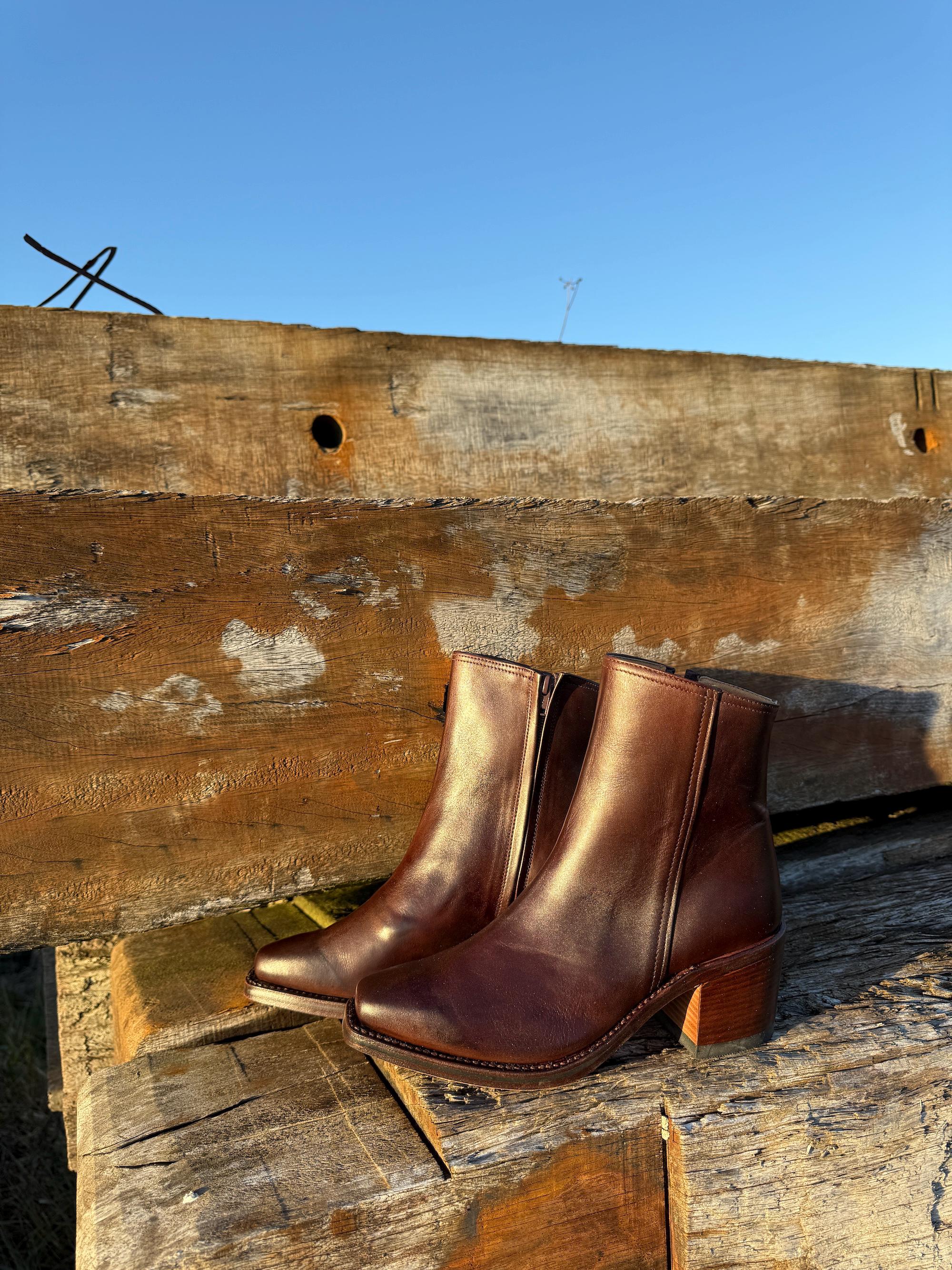 Cutter Boots Walnut Brown - Deadstock - Etsy