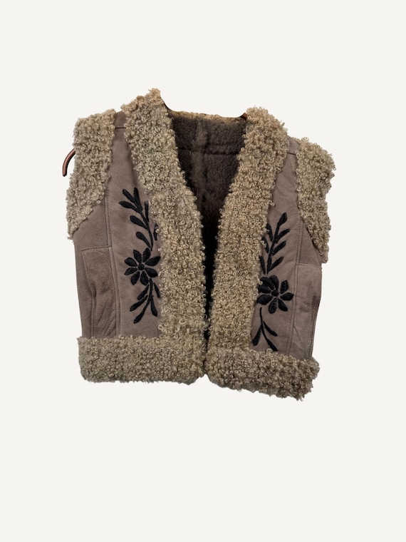 Sheepskin Kids Waistcoat Basma