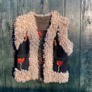 Sheepskin Kids Waistcoat Pola