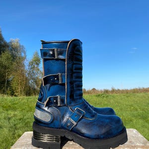 Blue Platform Boots - Deadstock
