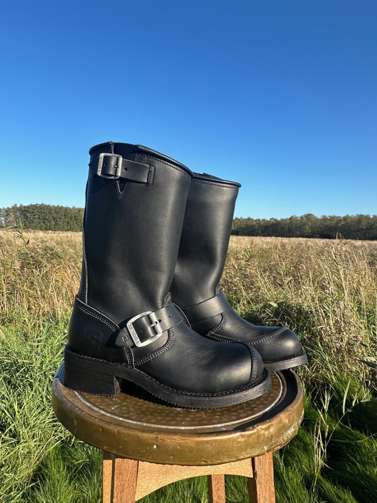 Vintage Engineer Boots Black 9 - Etsy