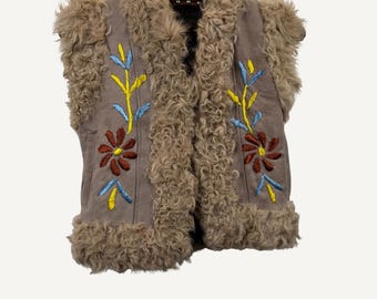Sheepskin Kids Waistcoat Safia