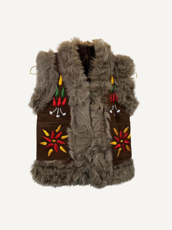 Sheepskin Kids Waistcoat Haniya