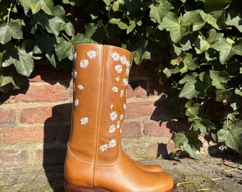 Daisy Boots, Sattelbraun - Niedriger Absatz