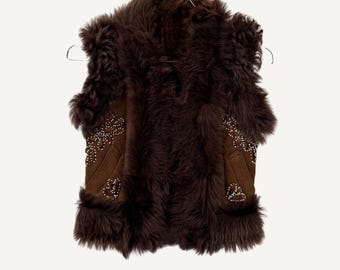 Sheepskin Kids Waistcoat Wahida