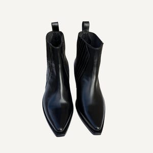 Valentino Garavani Rockstud Ankle Boots Chelsea Western Black image 4