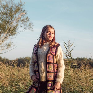 Long Crochet Waistcoat