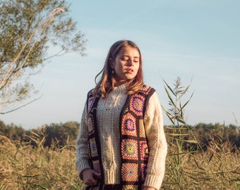 Long Crochet Waistcoat